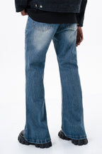 Embroidered Straight Jeans