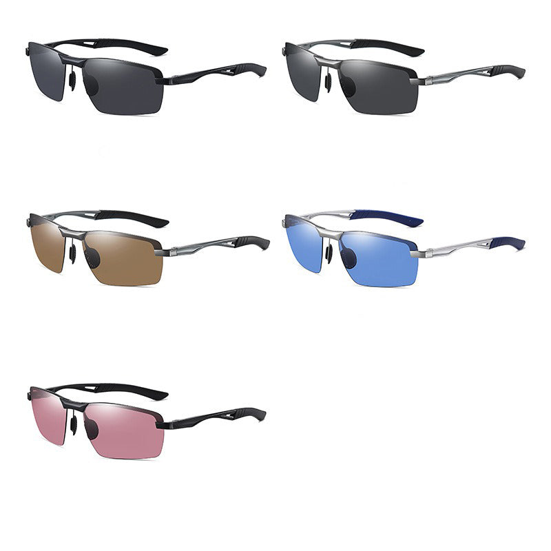 Half Frame Polarized Sport Sunglasses