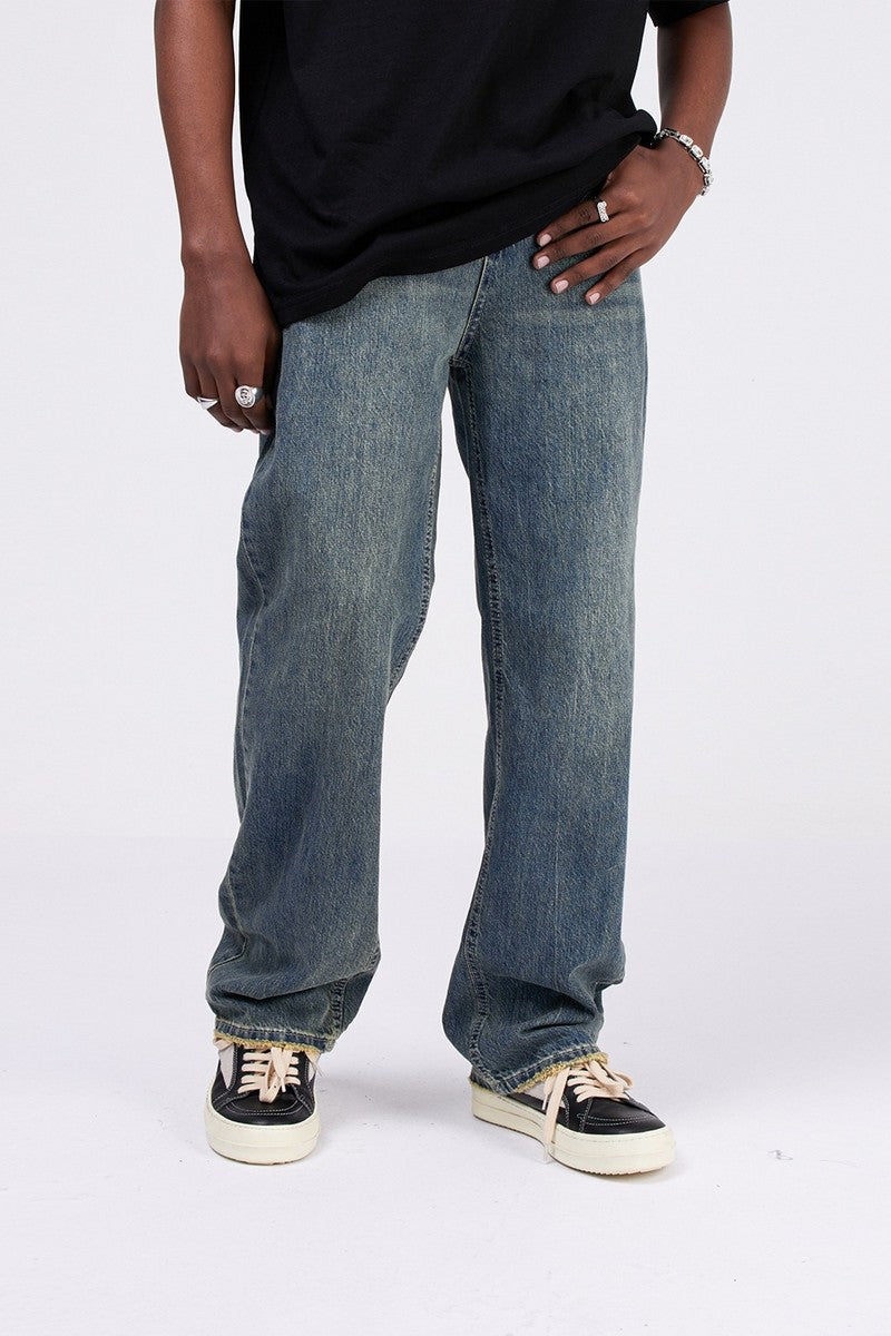 Dark Wash Straight Jeans