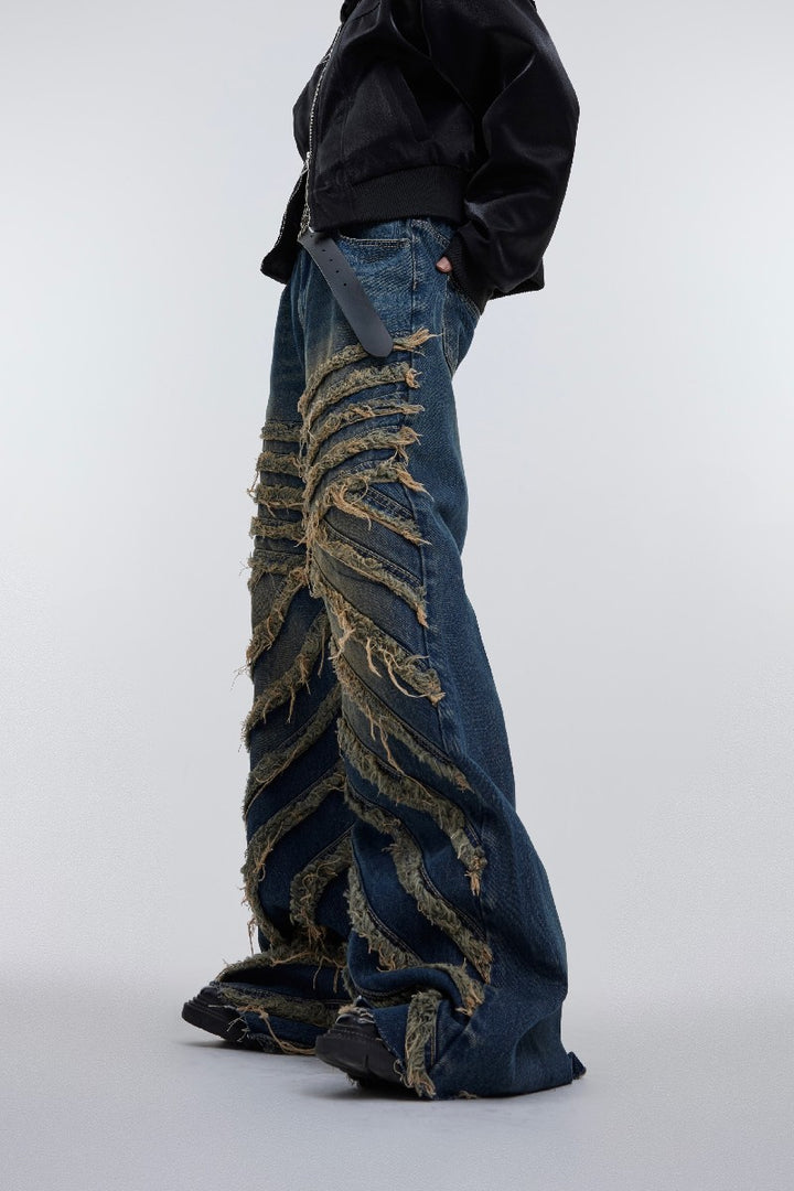 Destroyed Flared Jeans
