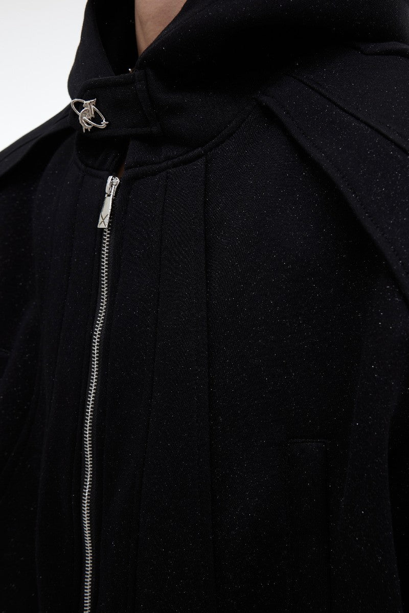 Structure Cropped Hoodie
