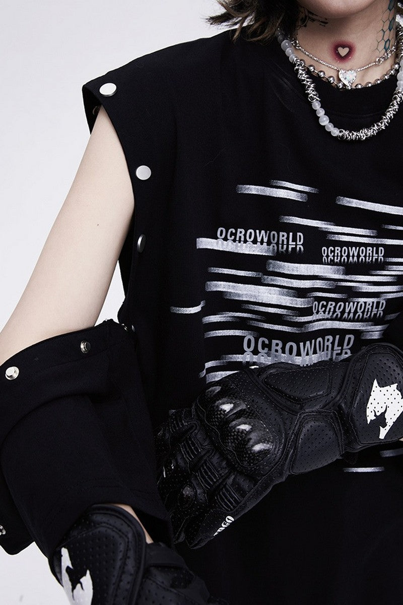 Detachable Sleeves Tee