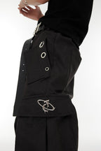 Metal Rings Oversized Trousers