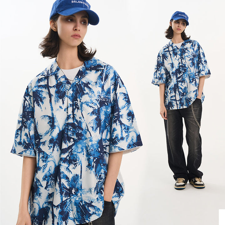 Palm Shadow Cuban Shirt