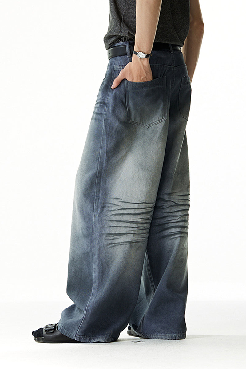 ★関税/送料込★Perstep☆Whisker Washing Denim Half Pants★ Utility Pants Denim Bleached Color Bobson Workers – BOBSON JEANS