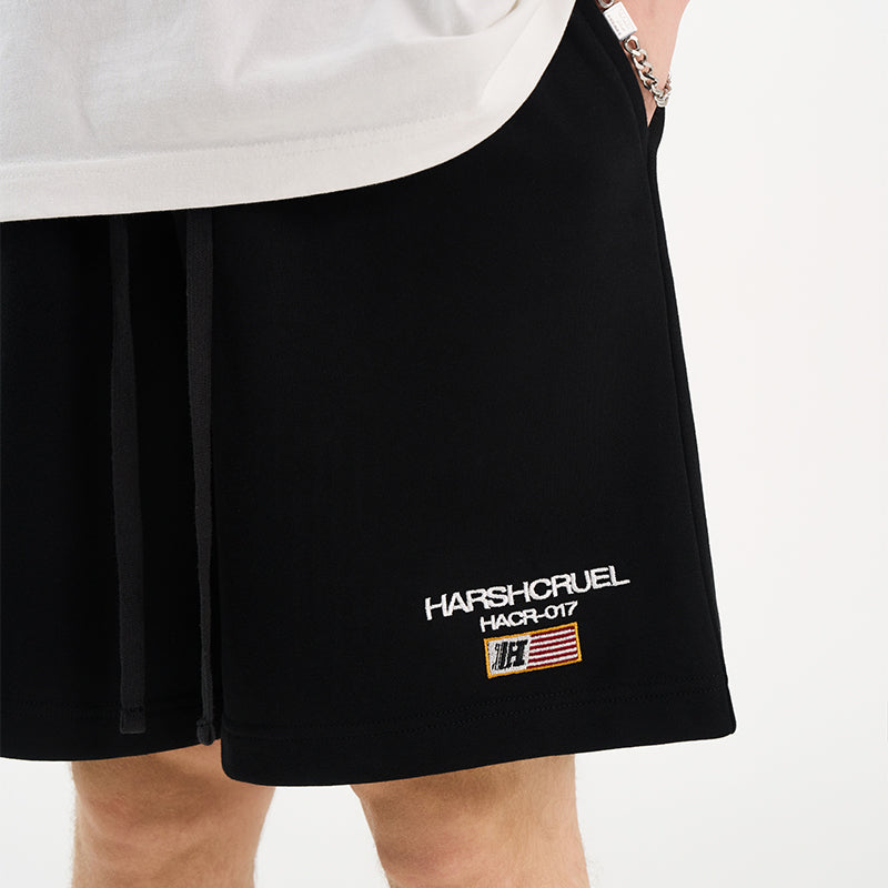 Flag Embroidery Heavy Shorts