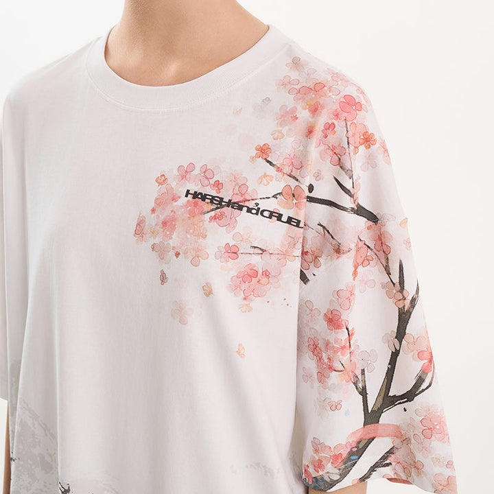 Sakura Mountain Oversized Tee