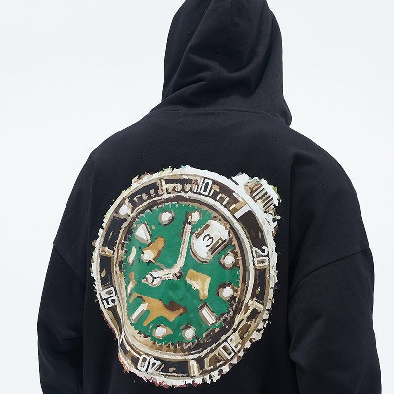 Clock Painted Hoodie - EU Only