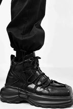 Leather Chunky Martin Boots