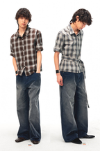Belted Plaid Shirt