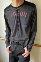 Distressed Pegasus Henley Shirt