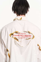 Burned Print L/S Shirt