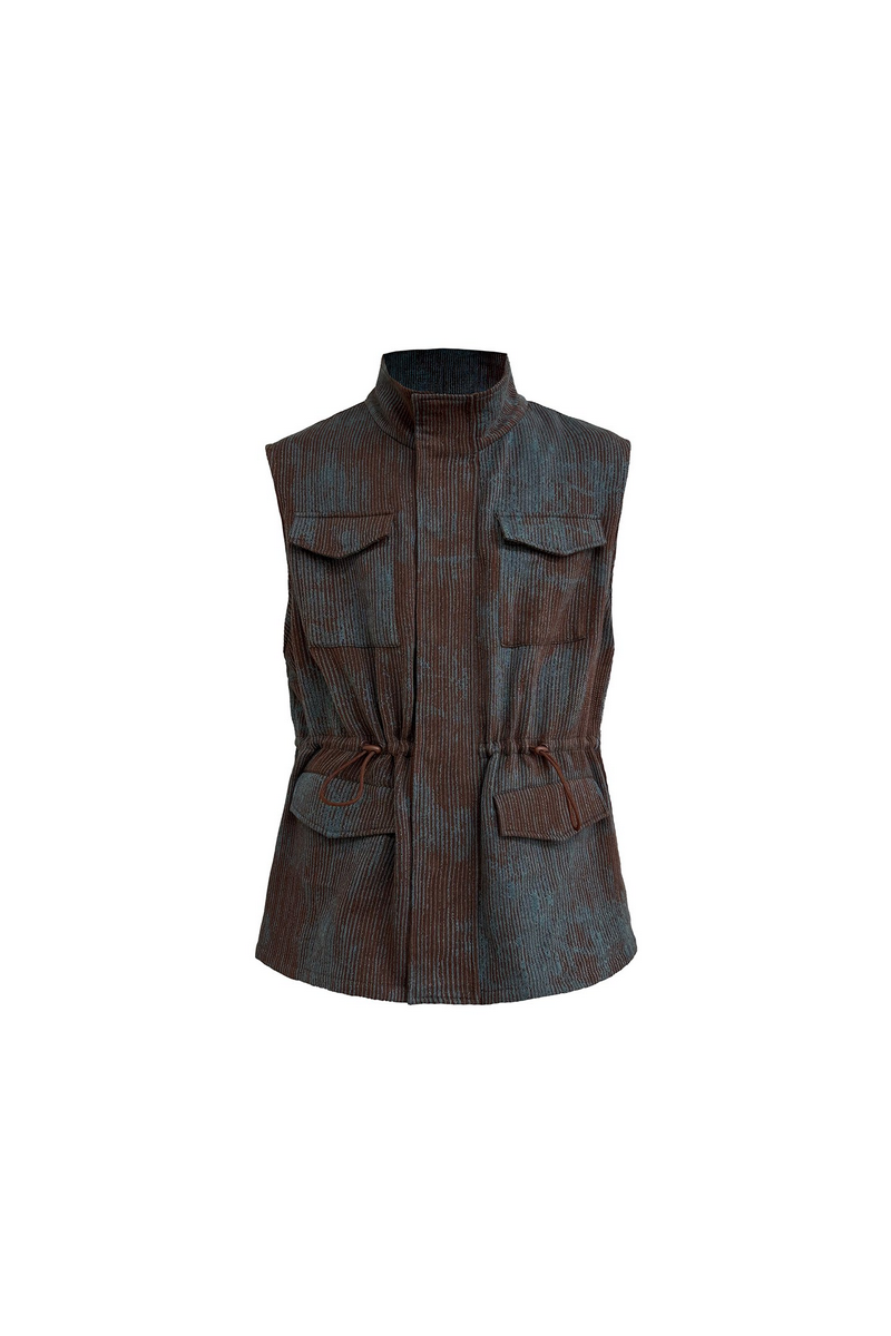 Four Pocket Drawstring Vest