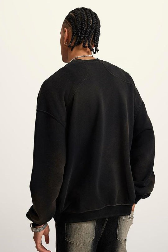 Heavy 400G Washed Crew