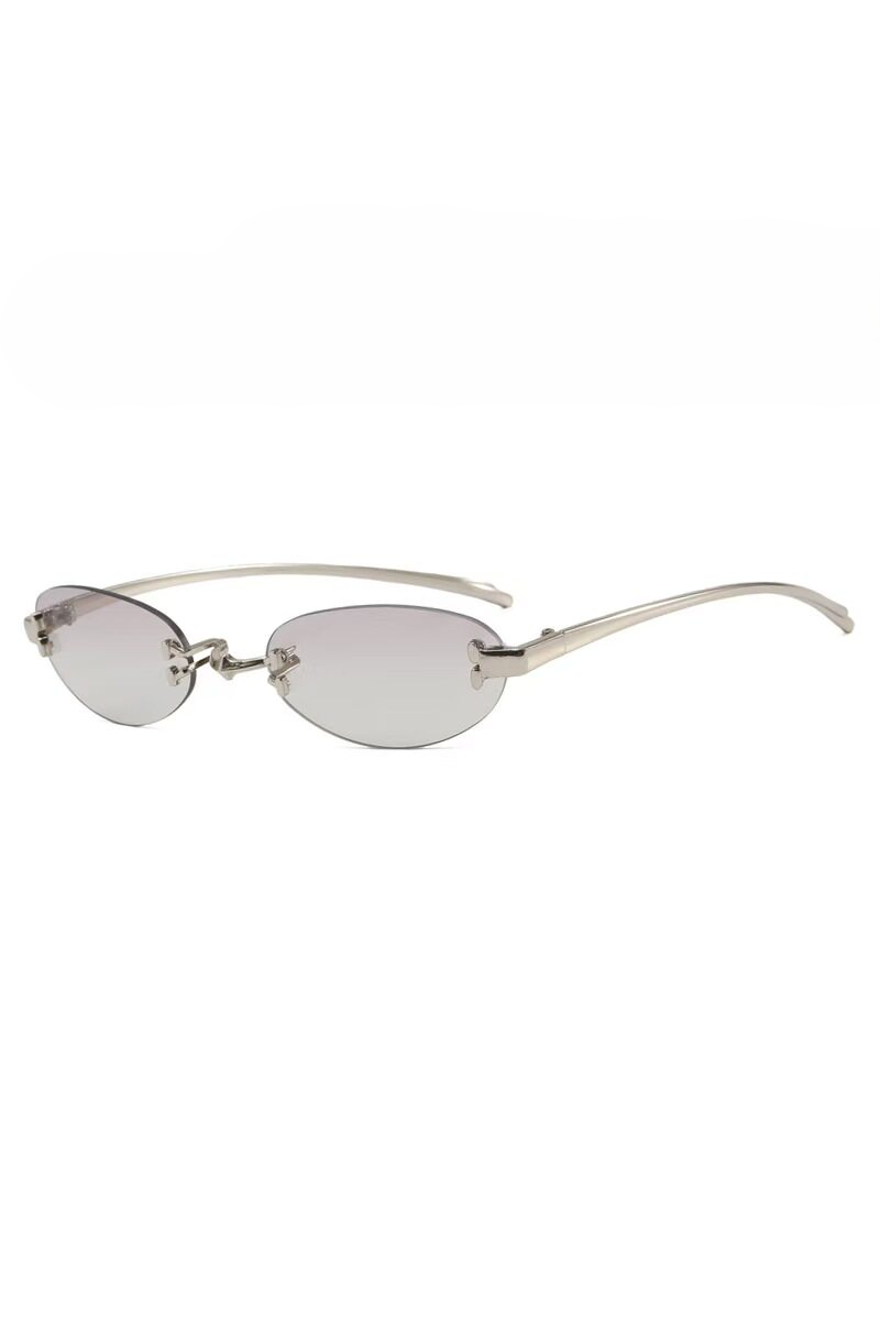 Rimless Oval Sunglasses