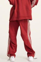 Side Stripe Pleat Sweatpants