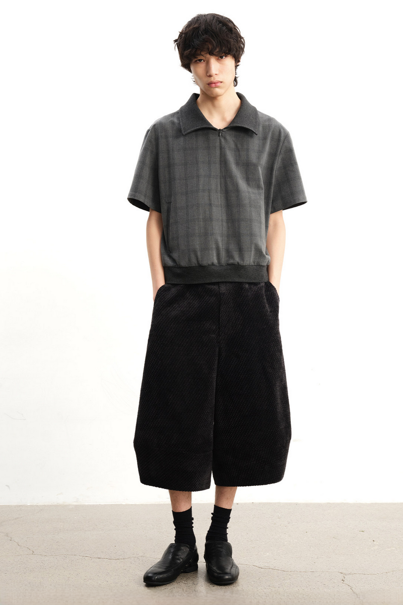 Textured Wide Leg Capris