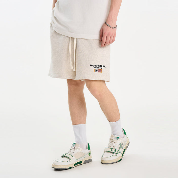 Flag Embroidery Heavy Shorts