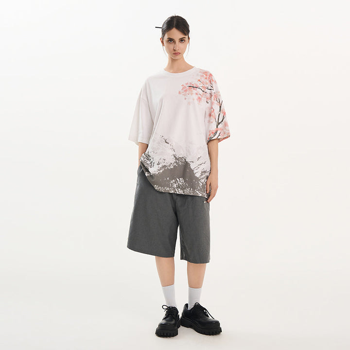 Sakura Mountain Oversized Tee