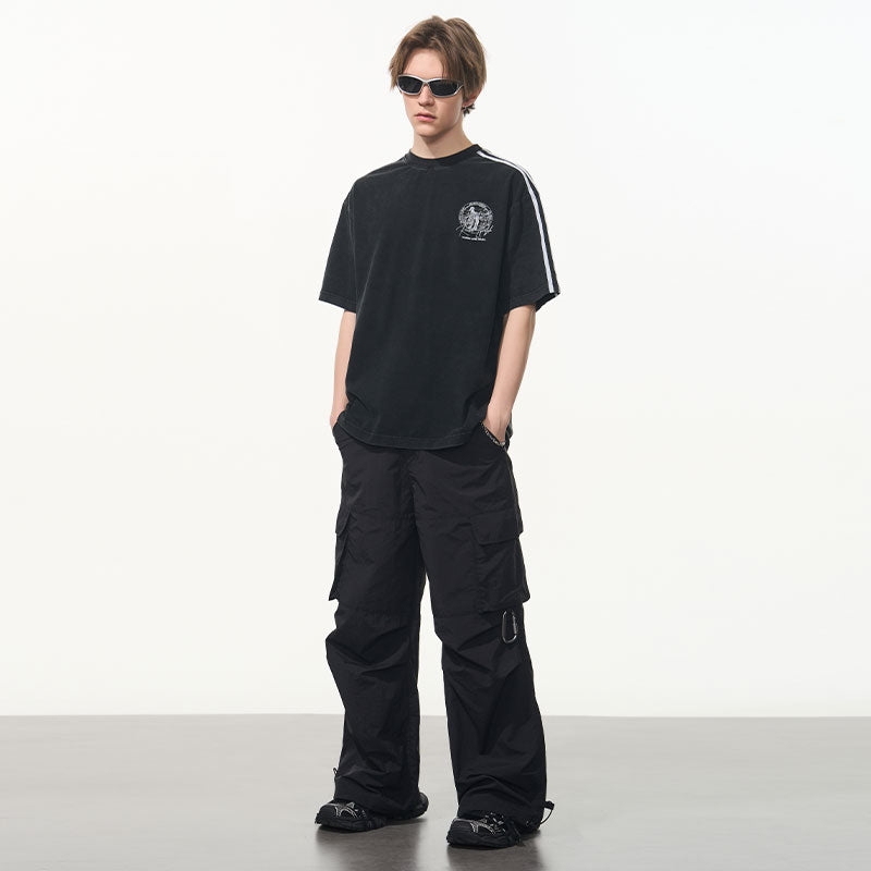 Patchwork Striped Retro Tee