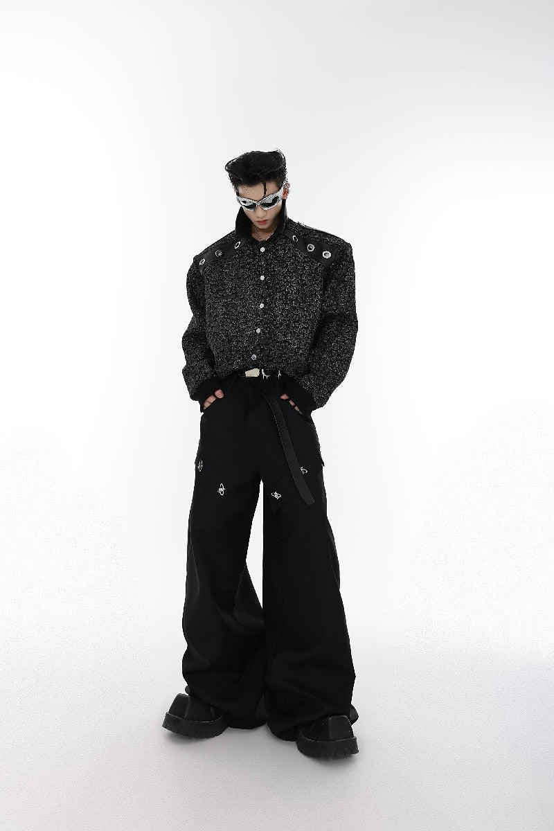 Metal Logos Loose Trousers