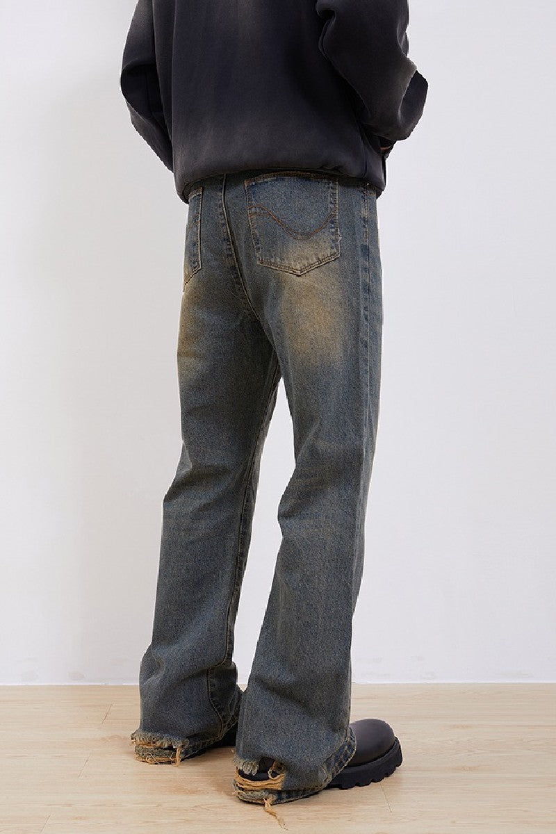 Mud Straight Loose Jeans