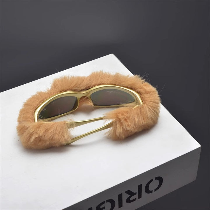 Furry Narrow Sunglasses