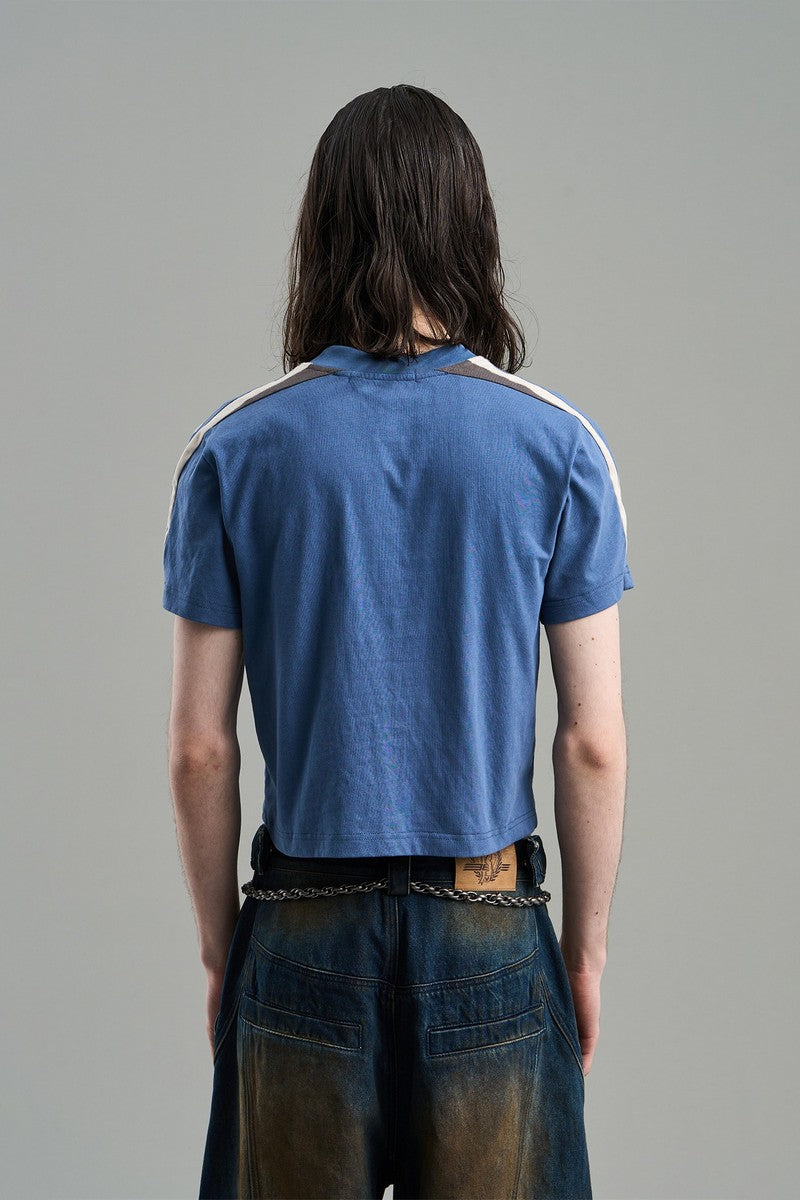 Embroidered Logo Cropped Tee