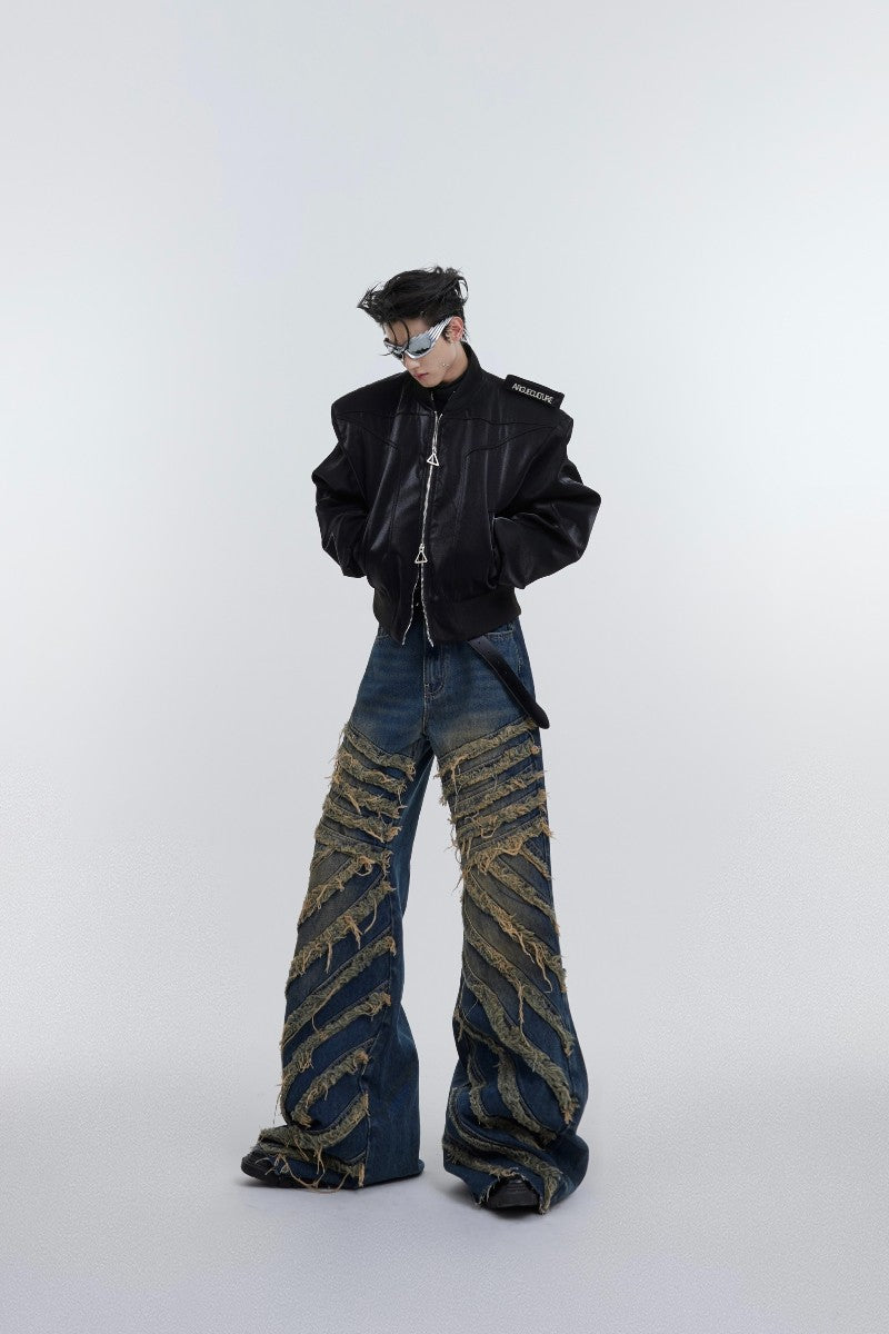 Destroyed Flared Jeans