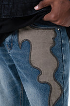 Embroidered Straight Jeans