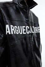Logo PU Leather Jacket