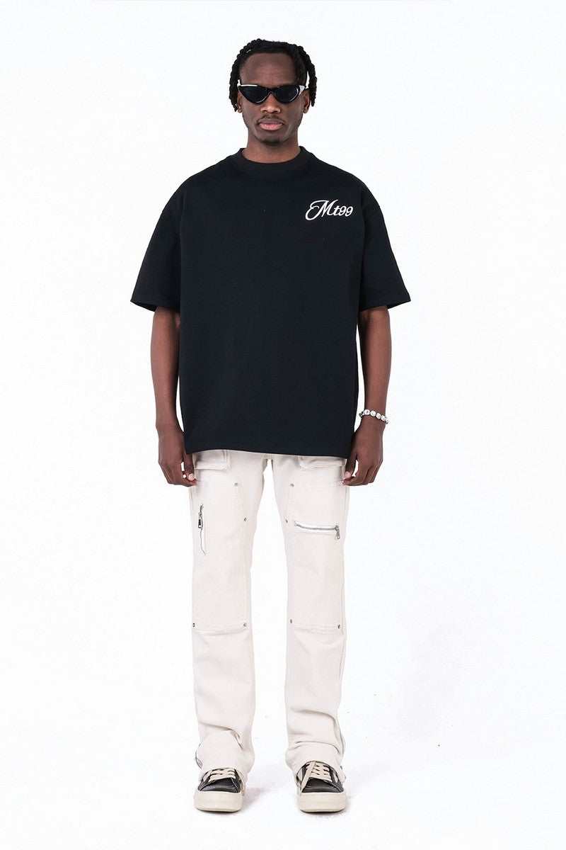 Double Knee Multi Pocket Zipper Trousers