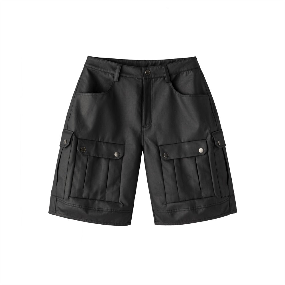 Waxed Multi Pocket Shorts