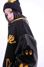 Embroidered Logo Varsity Jacket