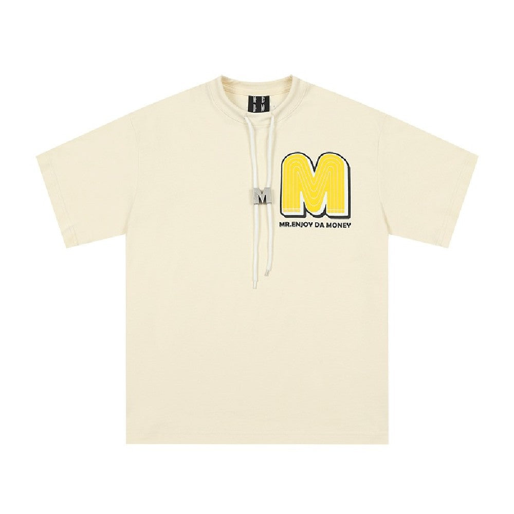 Flower Puff Print Logo Tee