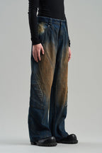 Mud Wash Stitched Jeans