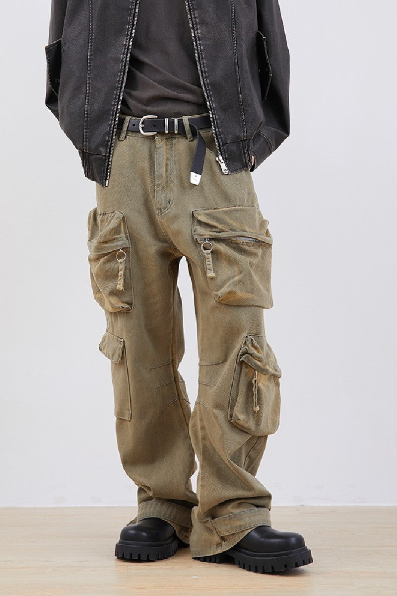 Oversized Straight Cargo Trousers