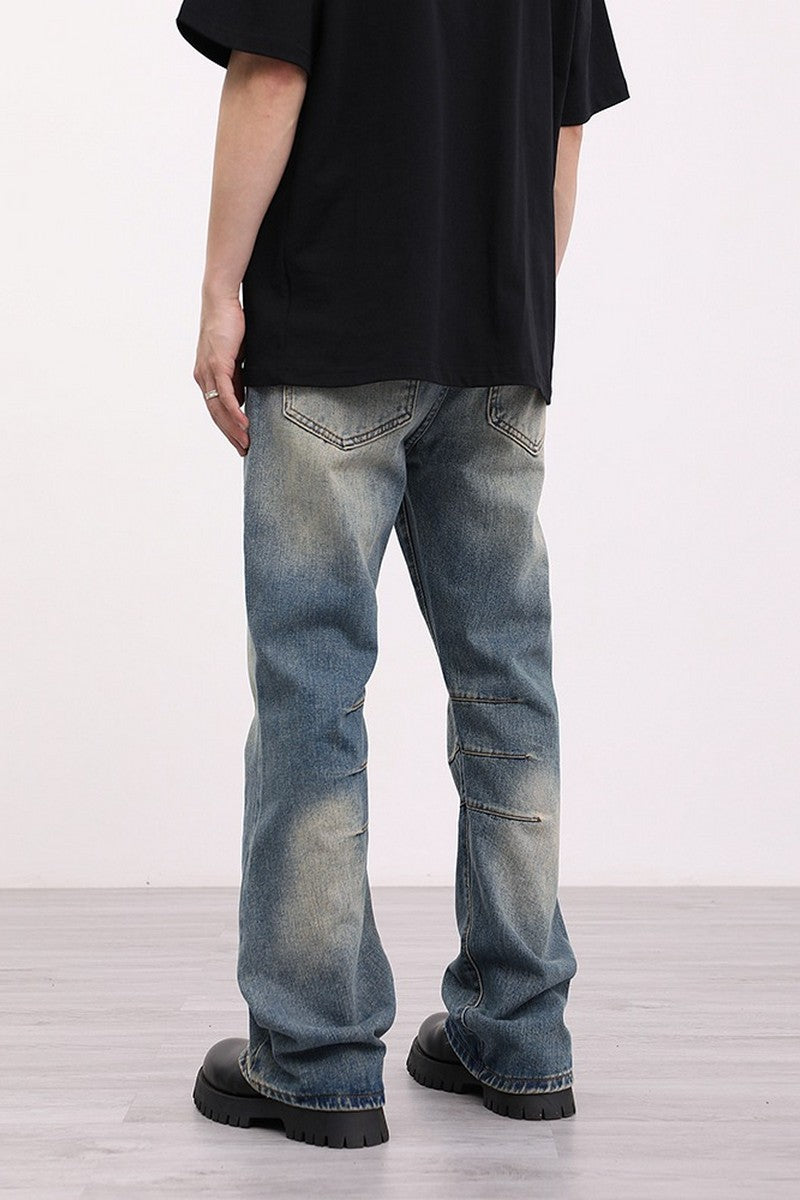 Retro Washed Flared Jeans