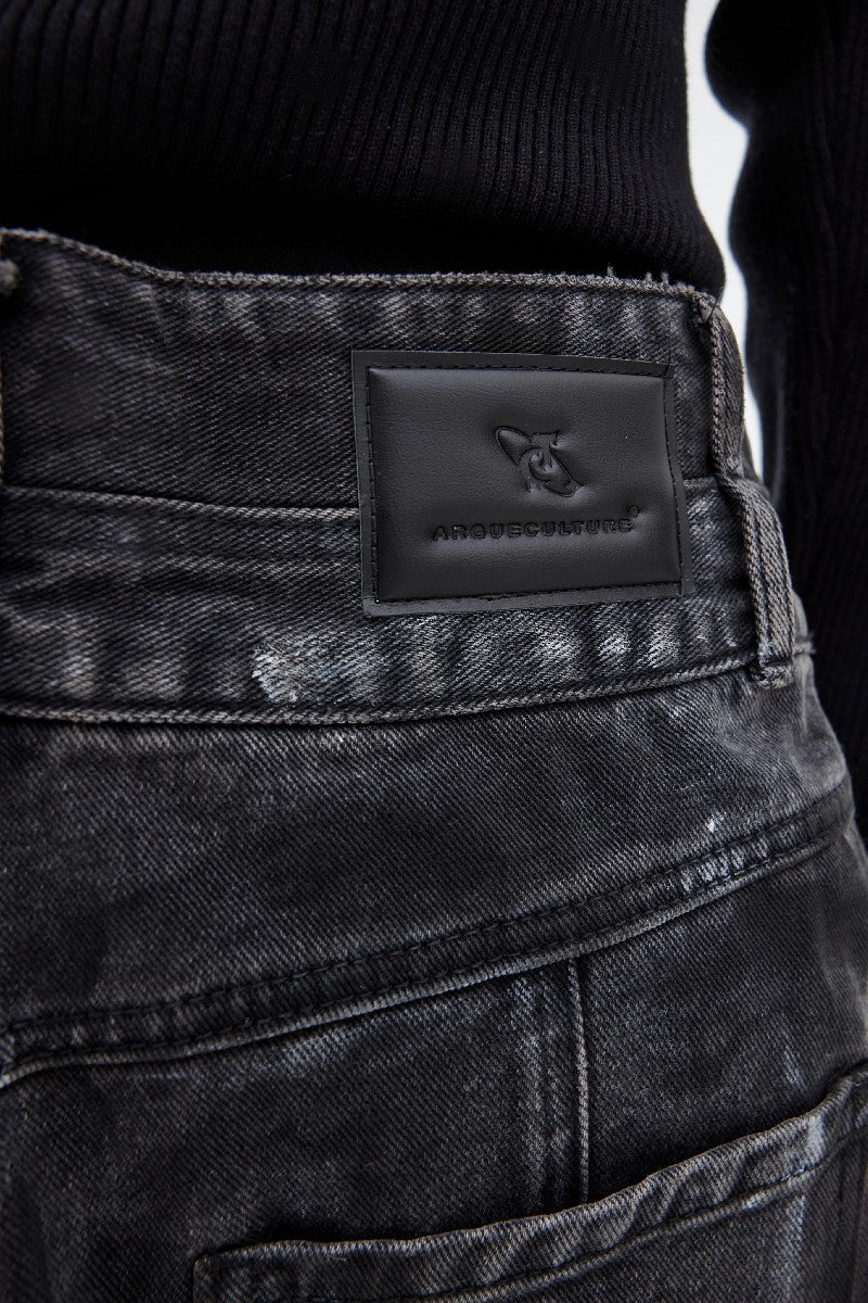 Flared Distressed Jeans