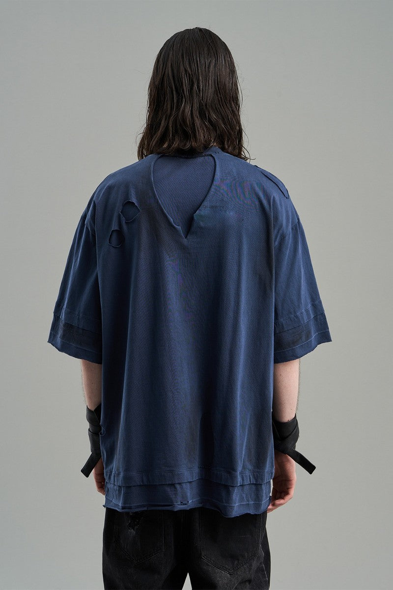 Layered Distressed Tee