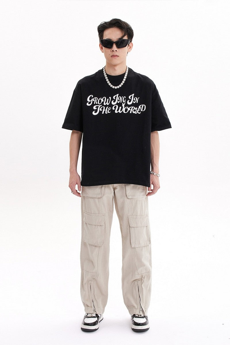 Multi Pocket Zipper Trousers