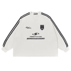 Embroidered Logo Striped Jersey L/S Tee - EU Only