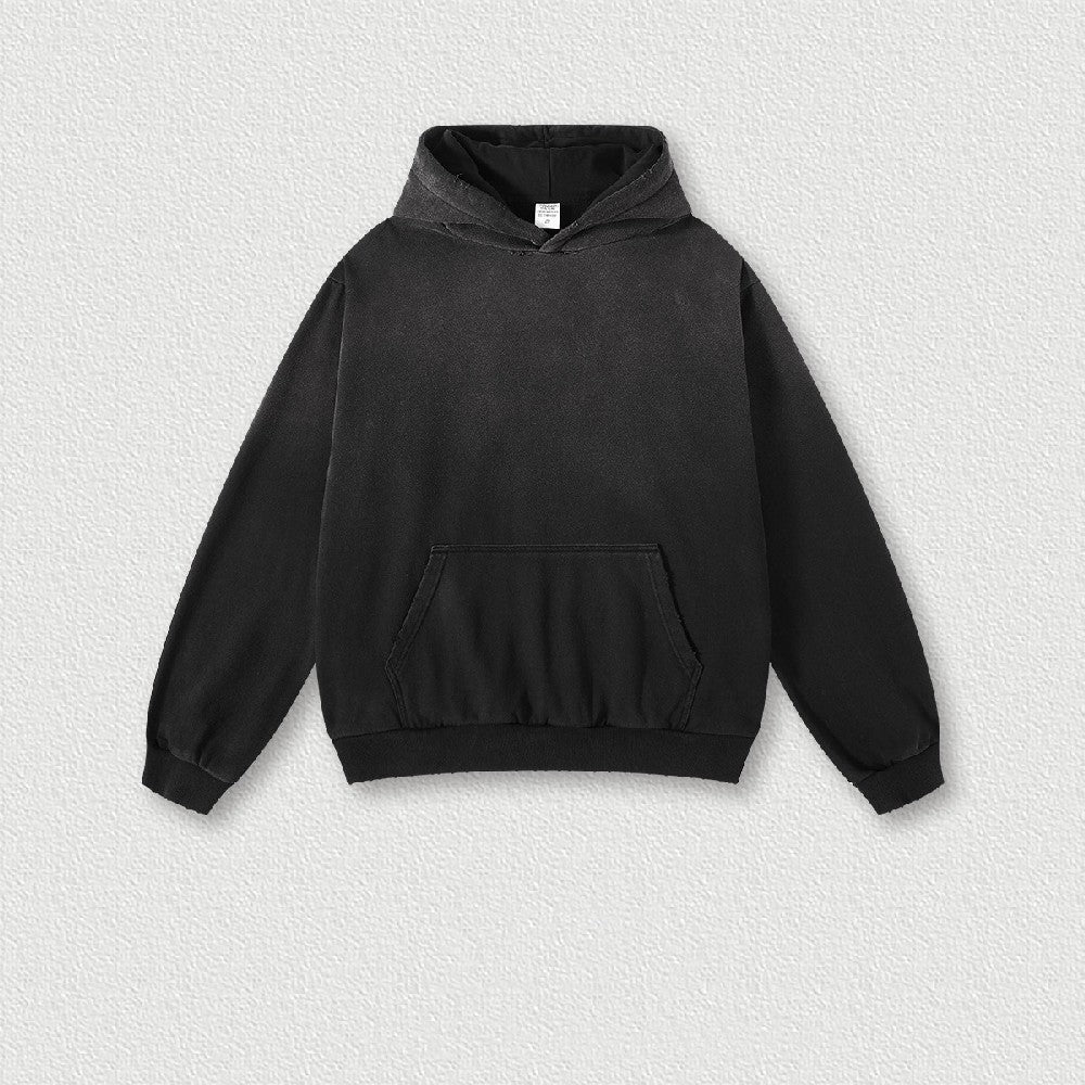 Gradient Sunfade Distressed Hoodie