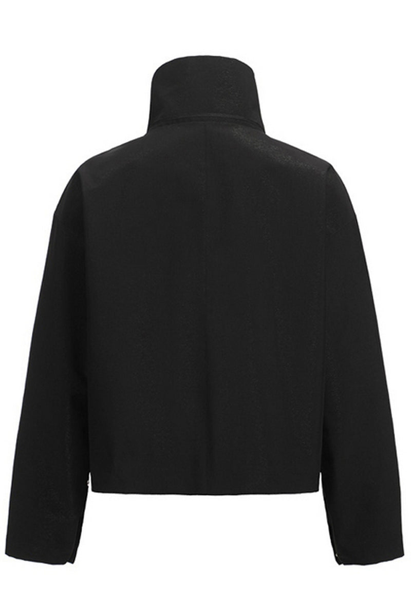 Short Zip Collar Track Jacket