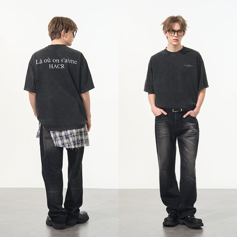 Washed Heavy Logo Tee