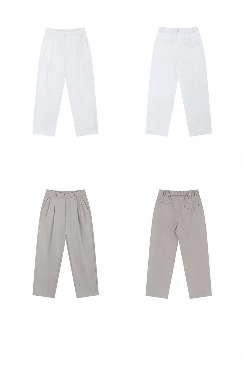 Double Pleat Tapered Pants