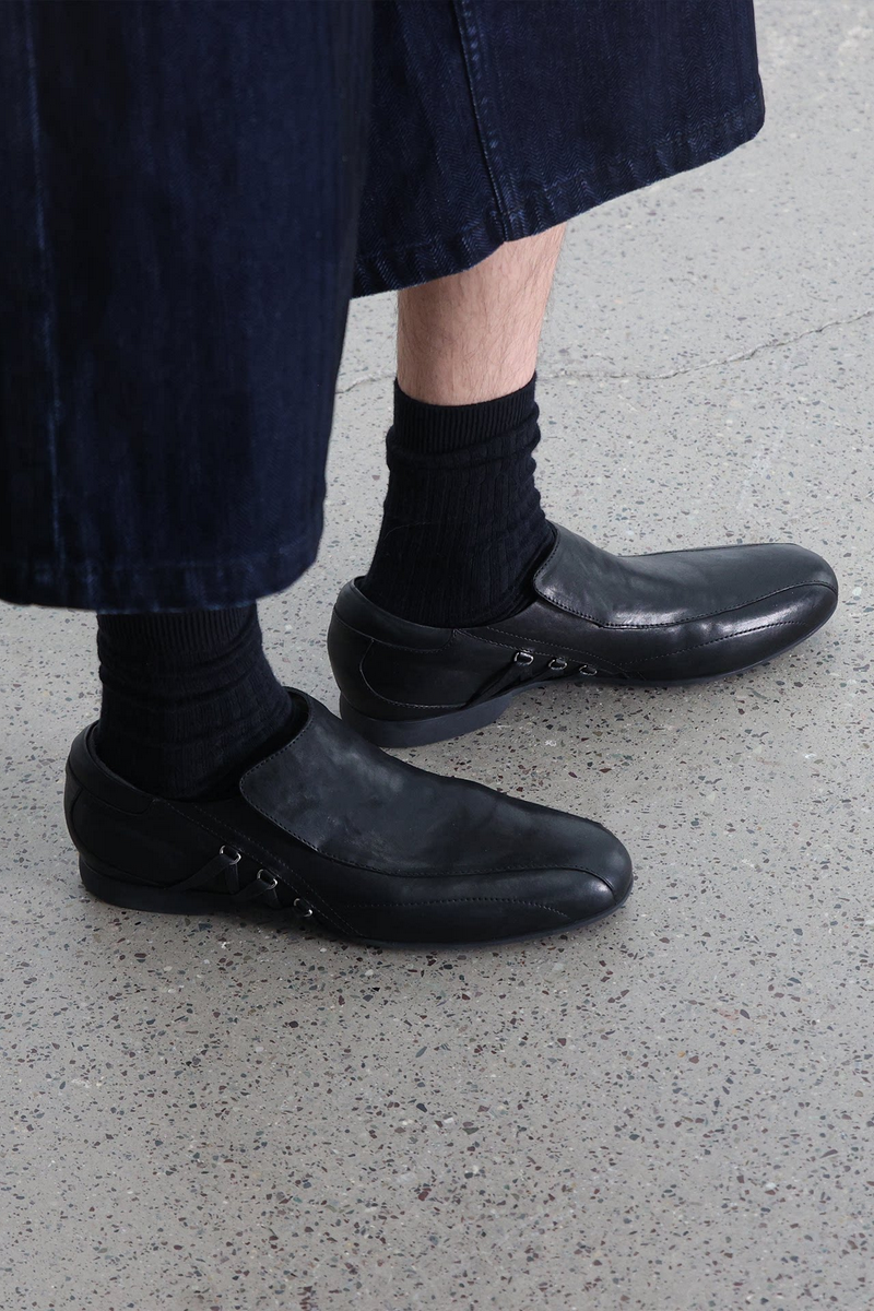 Side-Laced Leather Shoes