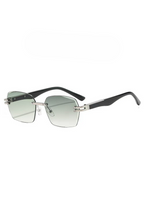 Elegant Rimless Polygon Sunglasses