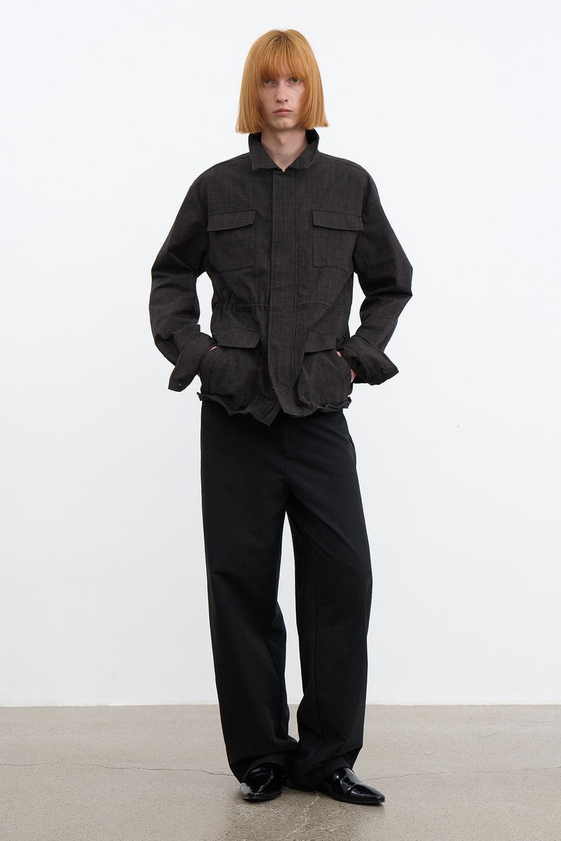 Utility Flap Straight Trousers