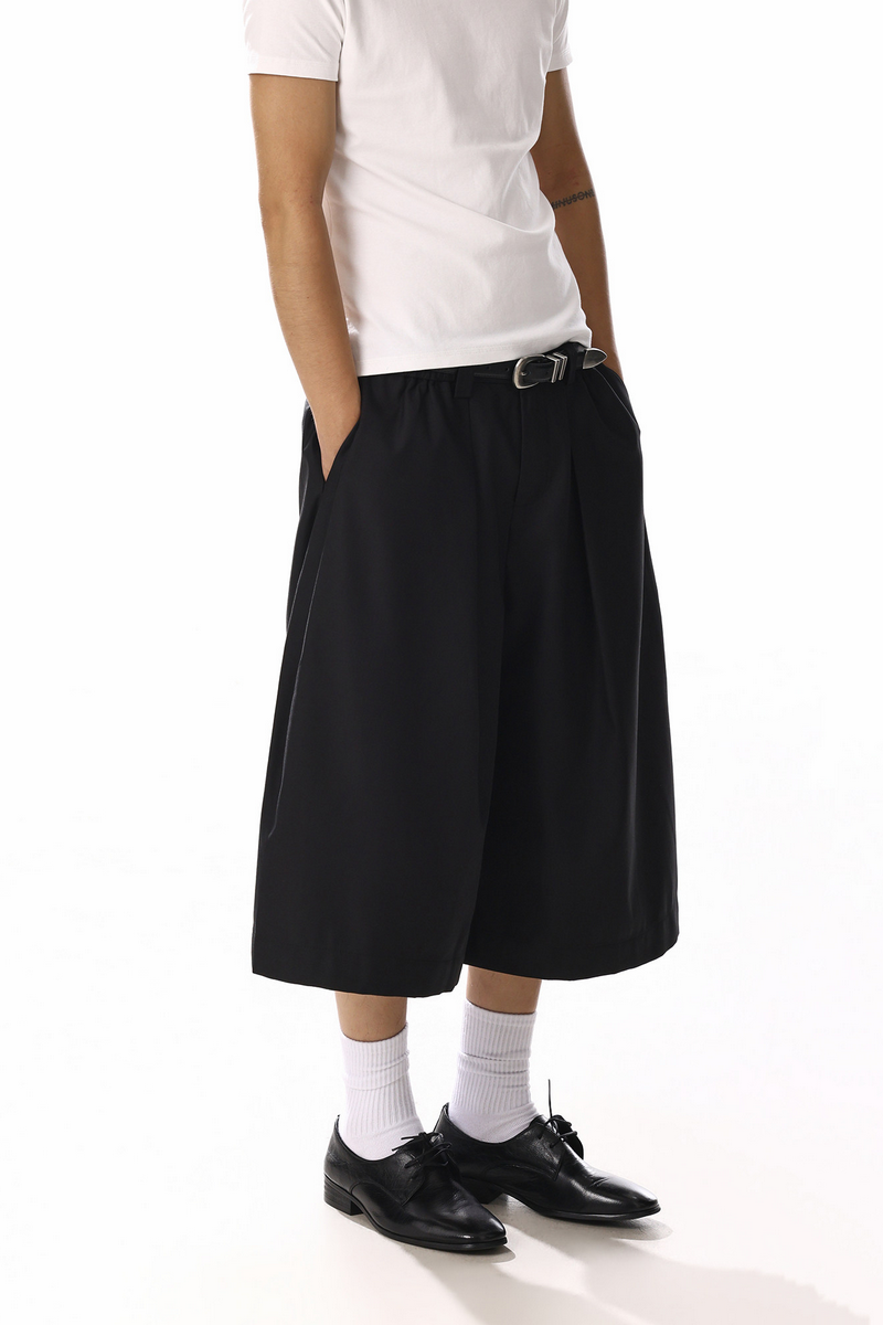 Pleated Wide Leg Culottes